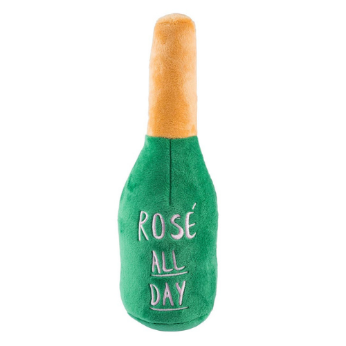 Woof Clicquot Rose' Champagne Bottle