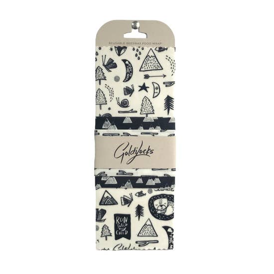 Goldilocks Beeswax Food Wraps - Set of 3 (4 Styles Available)