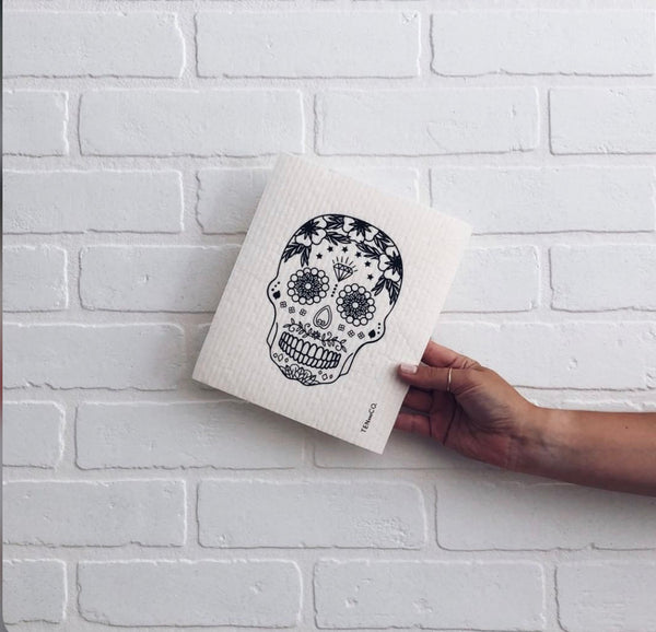 Skull Sponge Cloth